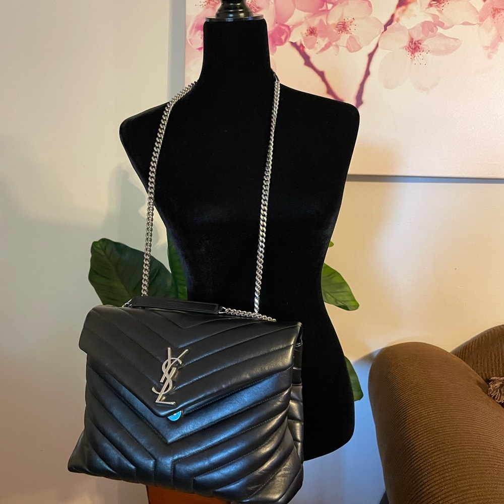 YSL Medium Loulou Matelassé Leather Shoulder Bag - Picture 6 of 8